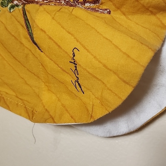 Sana Safinaz Ethnic Khaadi Kurta Kameez Tunic Yellow Floral Embroidered Size M - Picture 8 of 15